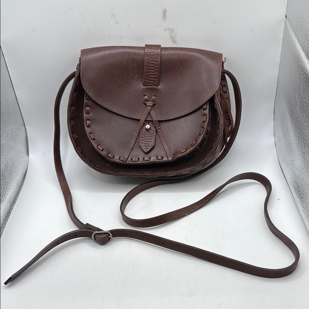 Madewell Asheville Saddle Purse Crossbody Bag Leather Brown Boho MCM